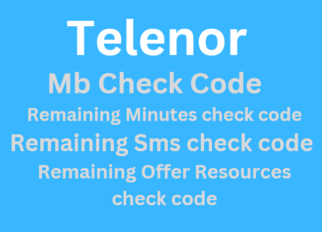 Telenor Mb check code